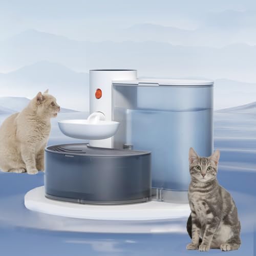 Smart Pet Water Fountain, 105oz/3L Rechargeable Automatic Water D...