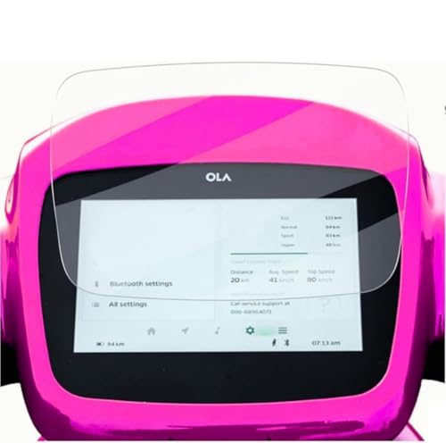 Image of Acrylic Screen Guard Full Screen Protector Compatible For Ola S1 / Ola S1 Pro(Transparent) Screen Coverage Flexible With Easy Installation Kit, Pack of 1