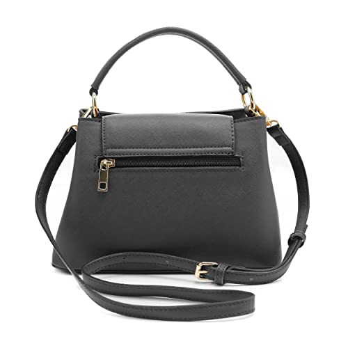 Image of EVVE Women's Small Satchel Bag Classic Top Handle Purses Fashion Crossbody Handbags with Shoulder Strap
