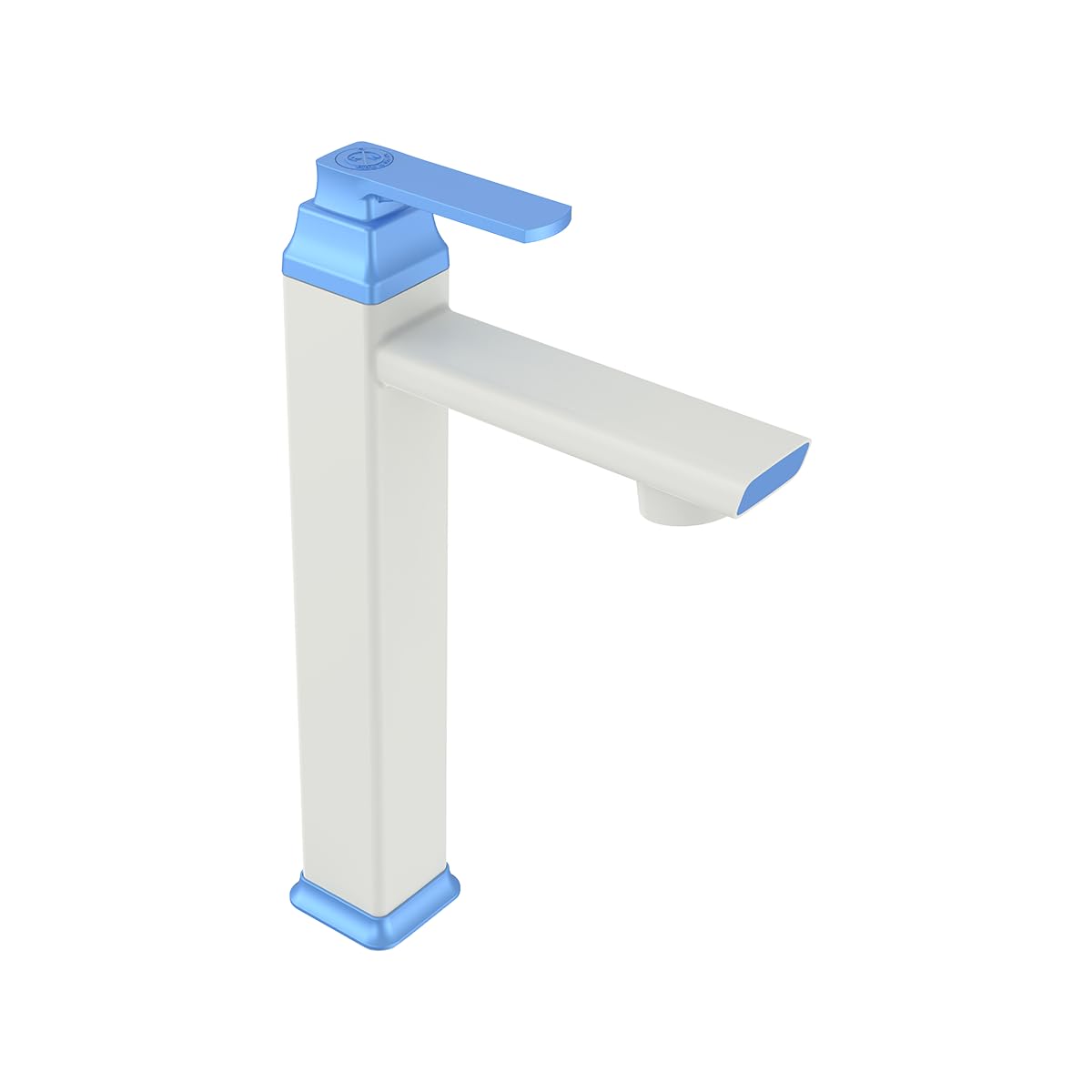 RN PTMT Superior Plastic Faucet Plastic Extended Tall Body Pillar Cock Tap for Wash Basin - 12" Inch Size, Elegant Basin Tap, (Whte-Blue Dual)_RNABH19A29 with Inside Connection Pipe (B0CWV99XTH) Amazon Price History, Amazon Price Tracker