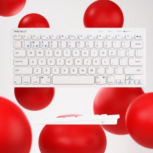 Macally Small Bluetooth Keyboard For Mac - Multi Device Wireless Keyboard For Mac Mini / Pro, Macbook Pro / Air, Imac, Ipad, Iphone, Pc Computer, Laptop - Compatible Apple Keyboard Wireless Compact #TOP5