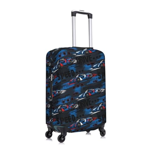 Luggage Covers - Suitcase Cover - Suitcase Covers For Luggage - Luggage Cover Protector Blue Sports Car3