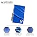 Mission Original Cooling Towel, Mission Blue - Soft, Durable Microfiber - Cools Up to 2 Hours - UPF 50 Sun Protection - Machine Washable