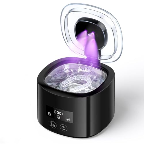 Limpiador Ultrasonidos Dental 50000Hz con UV para Retenedores y Dentaduras