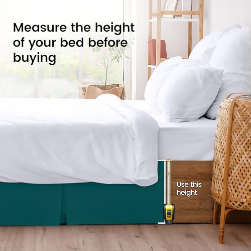 image for Utopia Bedding Queen Bed Skirt - Soft Quadruple Pleated Ruffle - Easy 