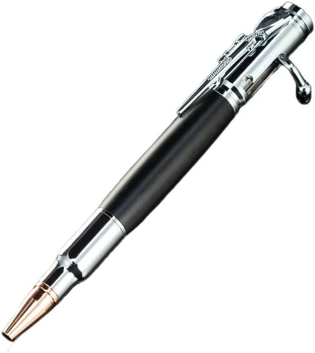 Bolígrafo de acción grabado personalizado con perno de rifle  Bolígrafo de grabado personalizado con nombre para entusiastas de las armas,