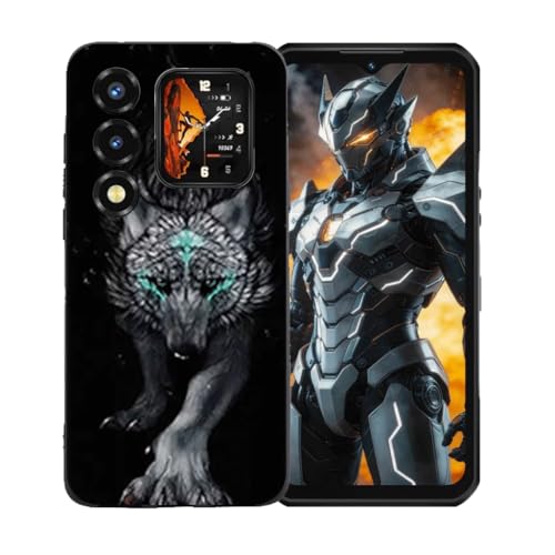 LCEHTOGYE �K�p Oukitel WP66�p�P�[�X�A�K�p Oukitel WP66 (6,6")�ƌ݊����̂��钴���^�u���b�N�\�t�gTPU�V���R���Q���P�[�X�ی�J�o�[ - LLM22