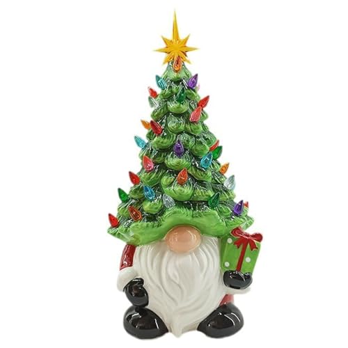 Statue de gnome de Noël lumineuse idée cadeau originale pour la famille