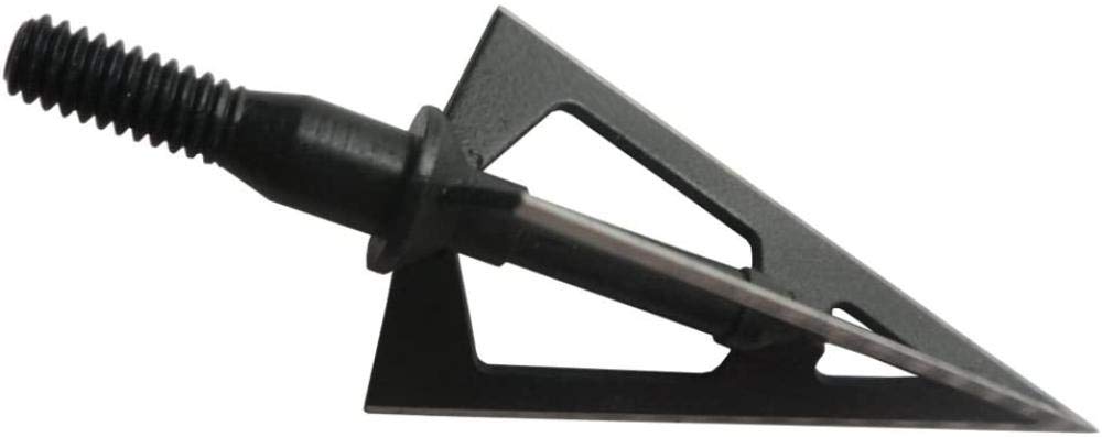 3pcs / 6pcs / 12pcs Fixed 3-Blade Broadhead 100 Grain Black Steel Tiro con L'Arco Broadhead per Arco Composto Frecce e dardi per Balestra per Caccia con Arco e Bersaglio