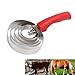 Pssopp Curry Comb 6 Ring Horse Shedding Comb Stainless Steel Spiral Curry Comb for Sheep Horses Cows Relieve Itching(5 Turns)