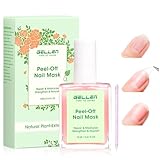 Gellen Peelable Nail Strengthener Mask, Air Dry Peel-Off Nail Mask for Nail Strengthener and Growth, Nail Repair Masque for Damaged Weak Thin Nails, Natural Nail Treatment, Rose Scent