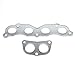 DNA Motoring GKTSET-HA03-L4 Aluminum Exhaust Manifold Header Gasket Set Replacement,Metallic