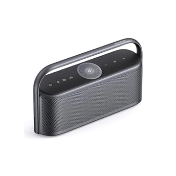 Soundcore Motion X600 da Anker Caixa de Som Portáteis Bluetooth, Áudio Espacial Hi-Res, 50W Sem Fio, IPX7 à Prova D'Água, Pro EQ, Entrada AUX, Ideal para Casa, Escritório, Quintal e Banheiro, Preto