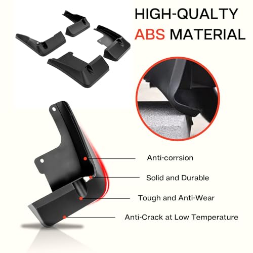 Image of Mud Flaps Splash Guards for 2018-2024 Toyota Camry SE X SE Sport, No Drilling Required 4-Piece Front & Rear TPE Bendable Mud Guards Car Fender Accessories
