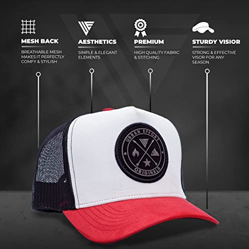 Image of Urban Effort Trucker Hat for Men - Mesh Back Baseball Cap, 5 Panel Snapback Hats for Men and Women