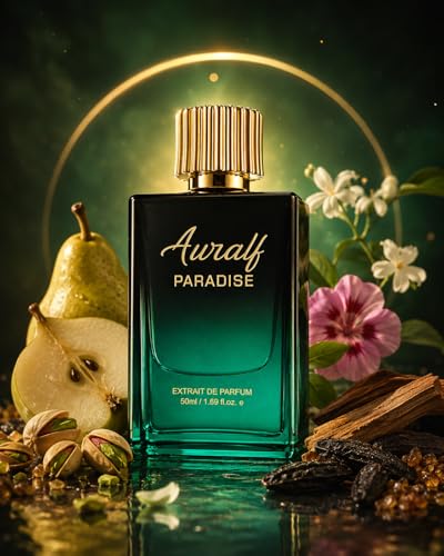 Image of Paradise Extrait De Parfum, 24hrs LongLasting perfume, 50ml, Sweet, Nutty, Fruity, Floral, Woody, Warm Scent, Pistachio, Bergamot, Pear, Jasmine, Sandalwood & Tonka Bean