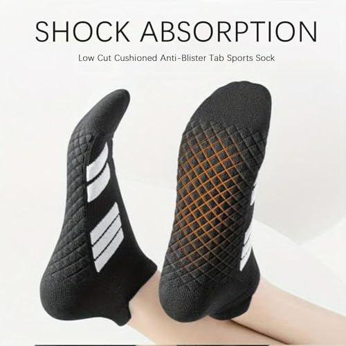 Upliftjoys Unisex Low-Cut No-Show Sports Socks, Anti-Slip Thickened Wear-resistant, Breathable and Sweat-Wicking2