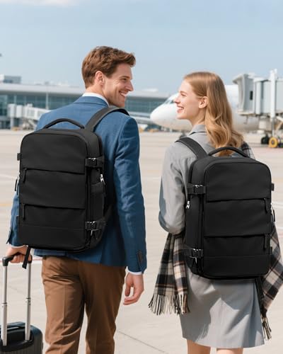 SZLX Sac à Dos Sous Vide Voyage 40x30x20 avec pompe Bagage Cabine Ryanair Wizz air Sous Vide Baggage Cabine 40x30x20 pour Ryanair Bagage à Main Easyjet Sac Ordinateur Portable Femme Homme – Image 2