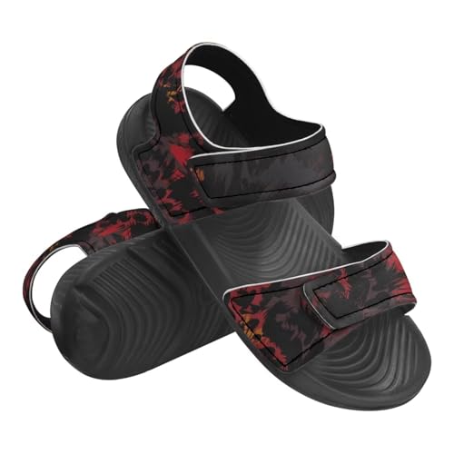 Boys' Fashion Sandals with Cool Print, Non-slip, Hook and Loop Design, for Beach, Park, Water Activities3