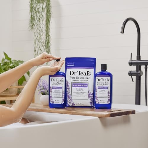 Dr Teal's Body Wash with Pure Epsom Salt, Soothe & Sleep with Lavender, 24 fl oz (Pack of 4) - image 6