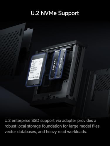 Image of MINISFORUM MS-03 Mini Workstation Core Ultra 5 336H(12C /12T, up to 4.6GHz) 32G RAM 1TB SSD, 2x10G SFP+, 1x10G + 1x2.5G RJ45, HDMI|2xUSB4 Output, 2X DDR5 Slot, 5X SSD Slot Mini PC