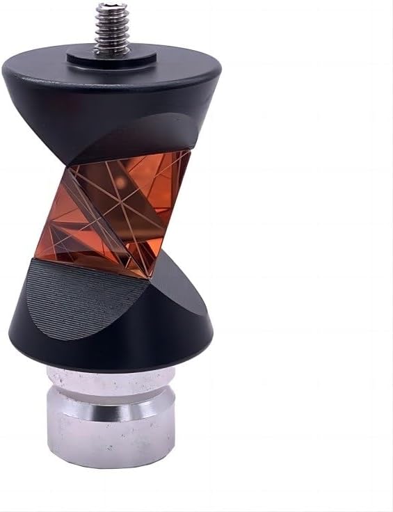 新しいミニ 360 プリズムセット 5/8x11 スレッドポールなしのトータルステーション用、ミニ 360 度プリズム