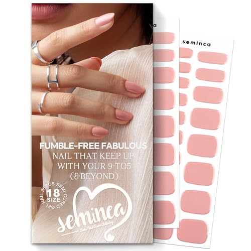 SEMINCA Semi Cured Gel Nail Art Wraps-18 Size Nail...