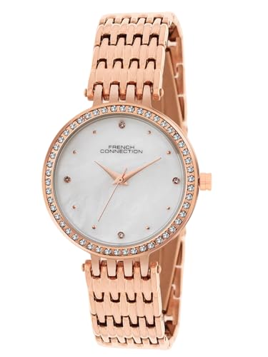 Image of French Connection Ethereal Silver Round Dial Womens Analogue Watch FCN075SRGM