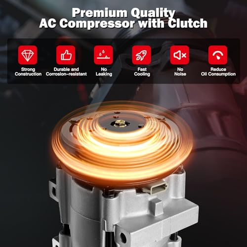 Image of CCIYU A /C Compressor with Clutch for Mazda Tribute 2.0L 2001-2004