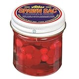 Atlas Mike's Floating Spawn Sack Salmon Fishing Bait Eggs 6 Sacks Per Jar (Pack of 6), Red