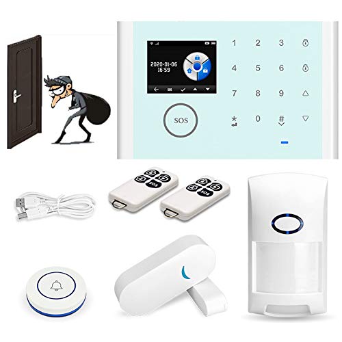 Drahtloses GSM- und WLAN-Sicherheitsalarmanlage, Haus- und Geschäftseinbruchsicherheit, 100 kabellose Verteidigungszonen, mehrsprachige und englische