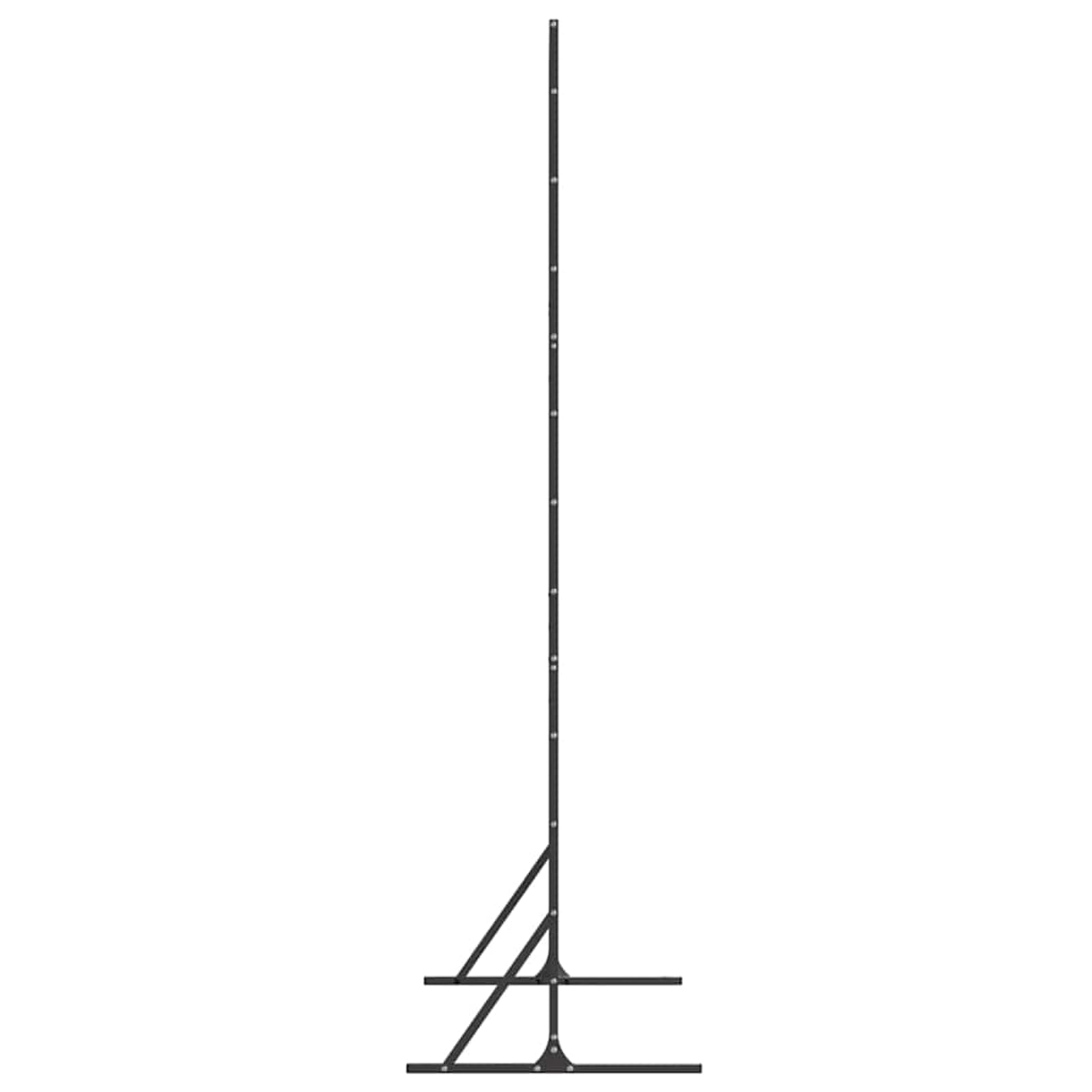 Ochrona prywatności, czarna, 100 x 50 x 180 cm, stal – ochrona prywatności do ogrodu i tarasu, odporna na warunki atmosferyczne, nowoczesny wygląd