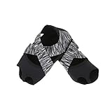 Tbest Yoga Socken Damen Anti Rutsch Yoga Schuhe, Yoga Wrap Schuhe Yoga Pilates Socken mit Zehen Soft Wrap Barre Dance Training Schuhe mit Griffen für Pilates Ballett Barre Studio Männer Frauen