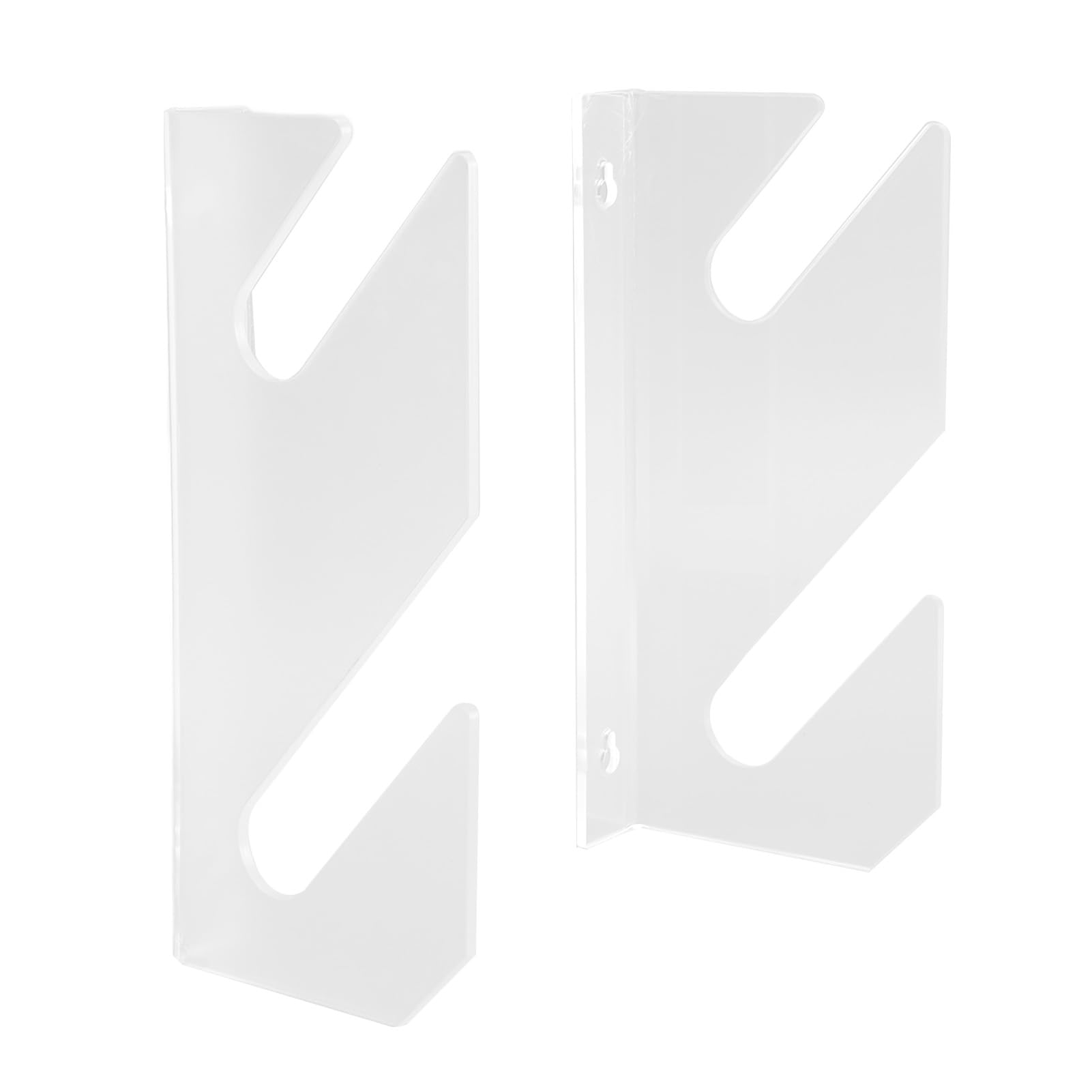 Skateboard Wall Mount Rack Acrylic Space Saving Stable Easy Install 2 Tier for Longboard Snowboard Display Holder Bedroom Office