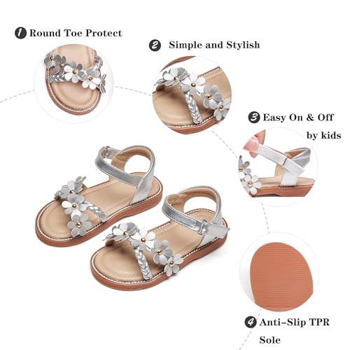 Image of Kiderence Toddler Girls Sandals Little Girls Kids Shoes Girls Sandals Toddler