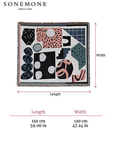 Sonemone Sofa Throw Blanket Year Round Morden Style Couch Sofa Bed Beach Travle 50"X63" #TOP5