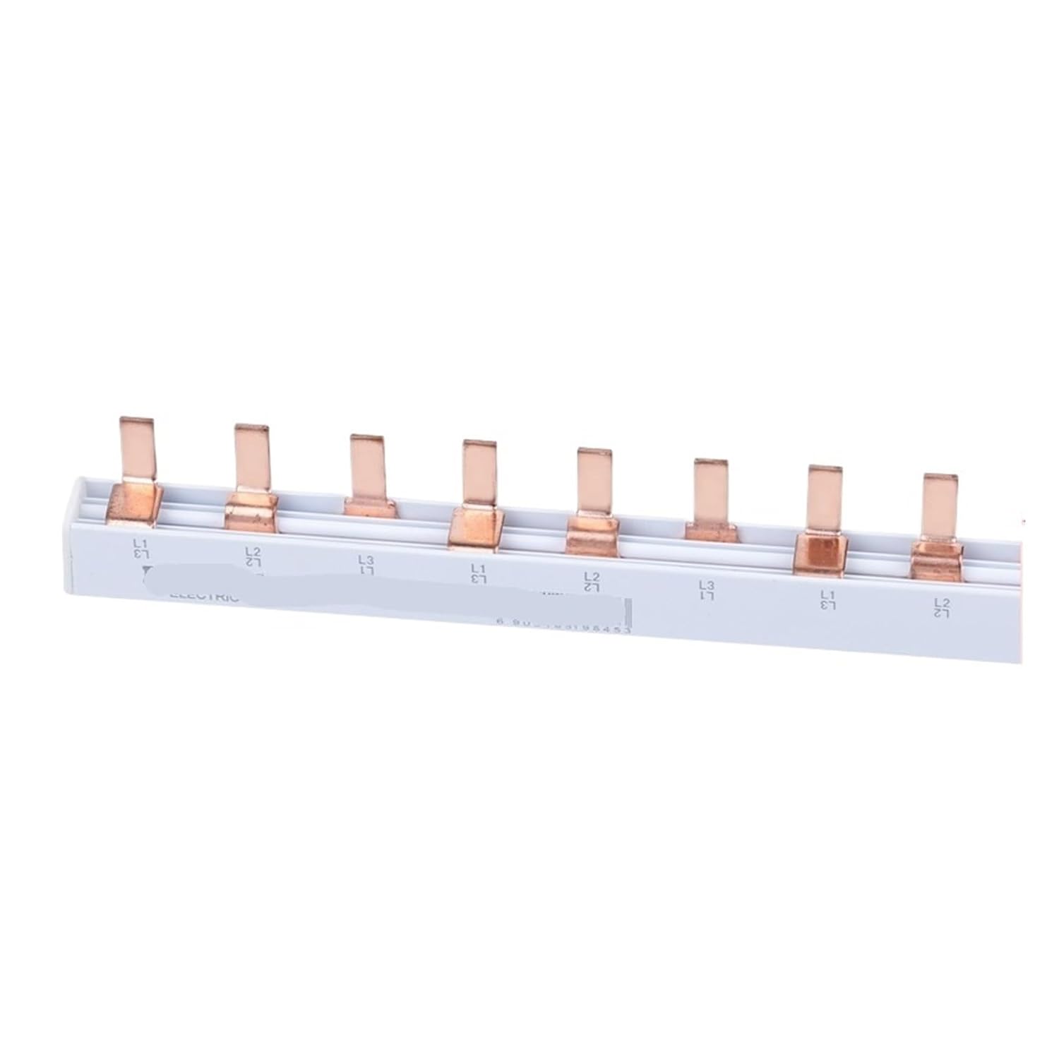 Circuit Breaker busbar 2p 3p 1p+N Copper busbar 12/24 Circuit 1 Meter Conductor Terminal Block(3P 63A 12 Circuits with end caps)