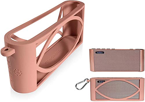 Alltravel Silicone Cover Skin for Antimi Bluetooth Speaker, FM Radio Player, Full 6 Directions Protection, Customized Skin with Color and Shape Matching (Pink)