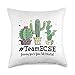 Cute Team ECSE Squad Appreciation Week back to school Throw Pillow