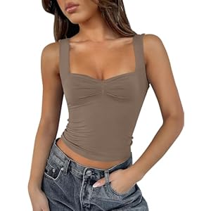 ANRABESS Girls Crop Tank Tops Sleeveless Sweetheart Neck Horny Going Out Cropped Shirts Slim Match Y2K Summer time Outfits 2024
