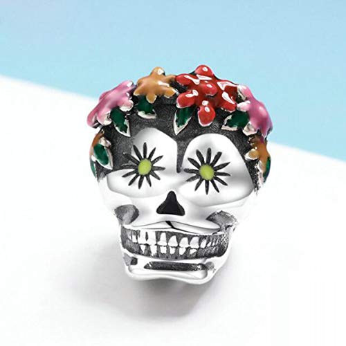 Abalorios de Halloween de calavera para pulseras de mujer en fiestas temáticas 4