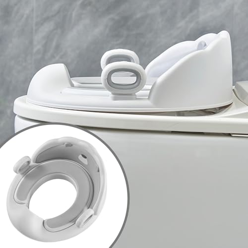 Fixation de siège de toilette pour pot enfant avec poignées et support antidérapant - 3