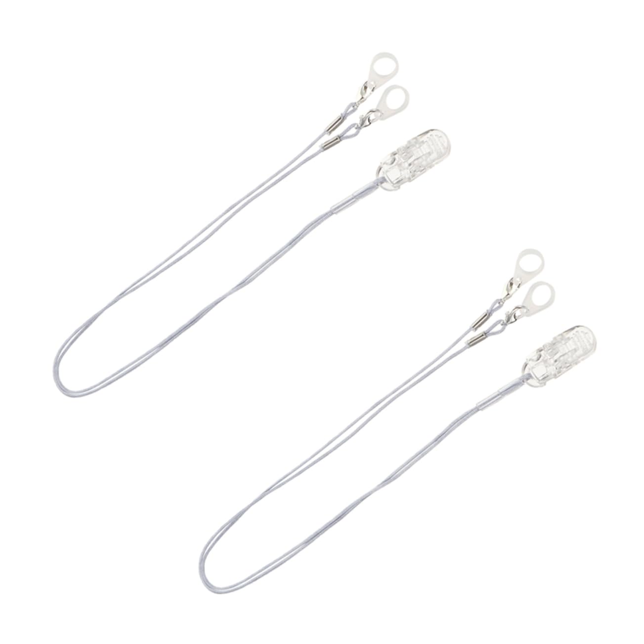 TOVINANNA Clip Deaf-aid Fixation Sets of Protection Rope BTE Protector Reusable for Adults Boys and Girls Seniors Silicone Material Easy to Carry Storage Case