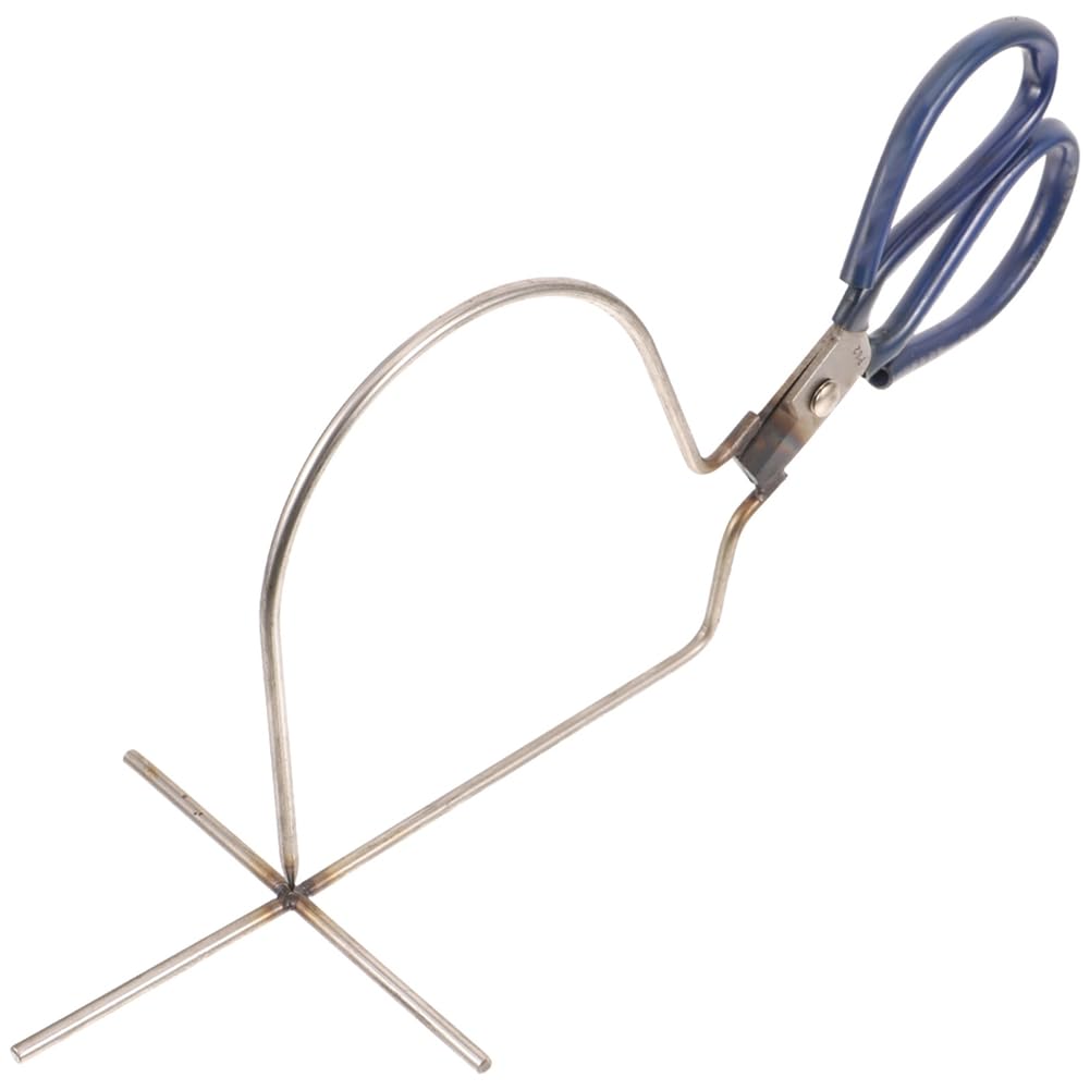 Hndhbfgrt As Shown Pottery Glazing Tongs Metal Ceramic Tool Pottery Clay Glazing Clamp Dipping Blow Enamel Hand Tool
