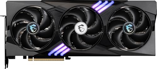 MSI GeForce RTX 5070 12G Gaming Trio OC Graphic Card - NVIDIA GeForce RTX 5070 GPU, 12GB GDDR7 192-bit Memory, 28 Gbps, PCI Express Gen 5 Interface, Upto 2610 MHz, STORMFORCE Fan