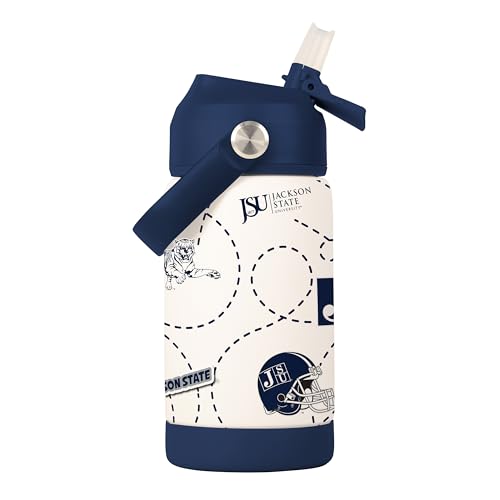 Image of Logo Brands NCAA Mascot Stainless-Steel Kids Bottle -Soft Silicone Mouthpiece, Easy To Carry, Kid-Friendly Design- Great For School & On-The-Go