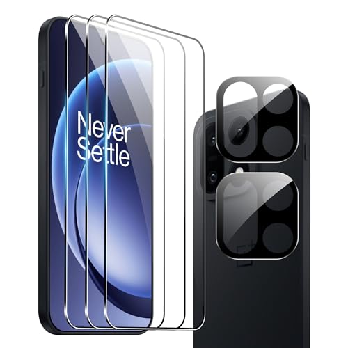 Fhyeugfy for OnePlus 15 Screen Protector [3+2 Pack] Tempered Glass Screen Protector+Camera Lens Protector 9H Bubble-Free Anti-Scratch