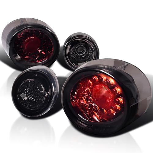 Spec-D Tuning LED Tail Lights Brake Lamps Smoke Lens Compatible with 2005-2010 Chevy Cobalt 2 Door Coupe, Left + Right Pair Assembly