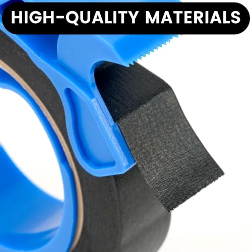 Image of Adhes Black Masking Tape Painter Tape Dispenser 25mm x 50m
