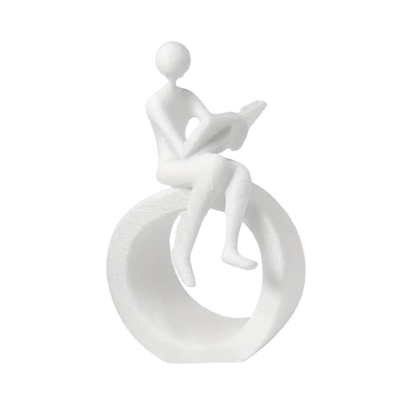 Msioytog Reading Statue Moderns Abstract Art Sculptures Collectibles Figurines Bookshelf Decors Accents for Home Decors Reading Figurines Statue Moderns Abstract Art Sculpture